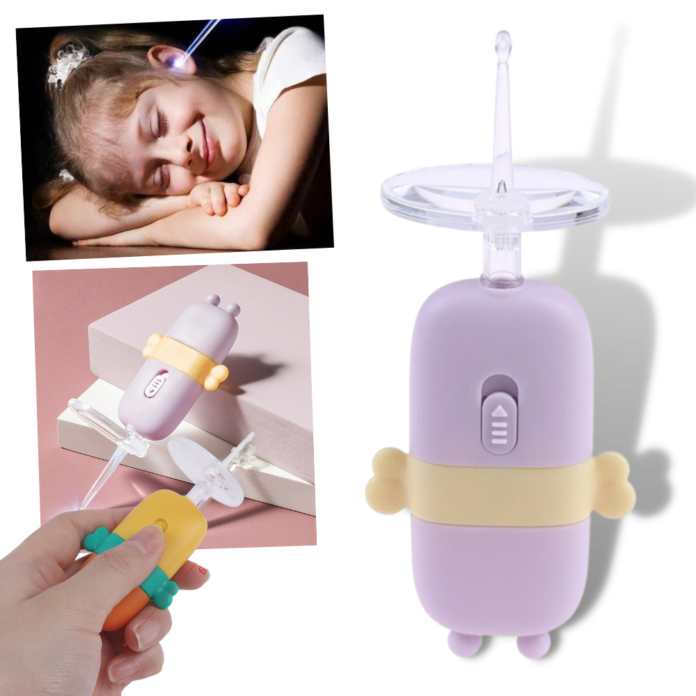 Limpiadora de oídos para bebés con luz