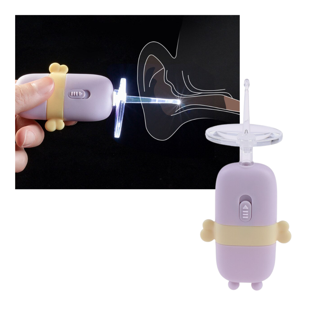 Limpiadora de oídos para bebés con luz