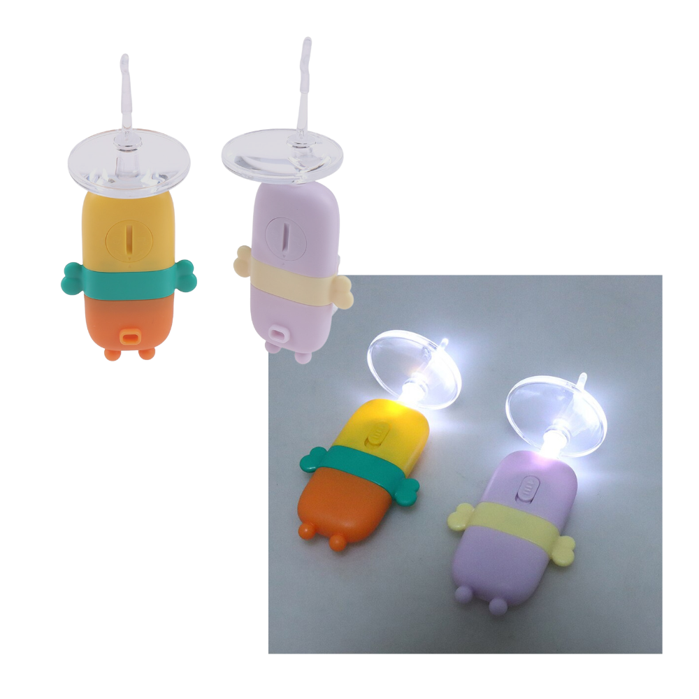 Limpiadora de oídos para bebés con luz