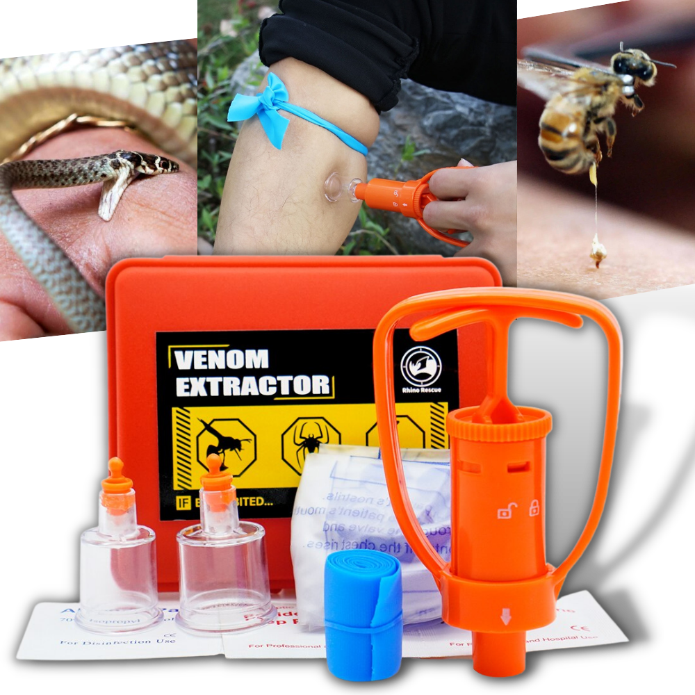 Kit de extracción de veneno de emergencia