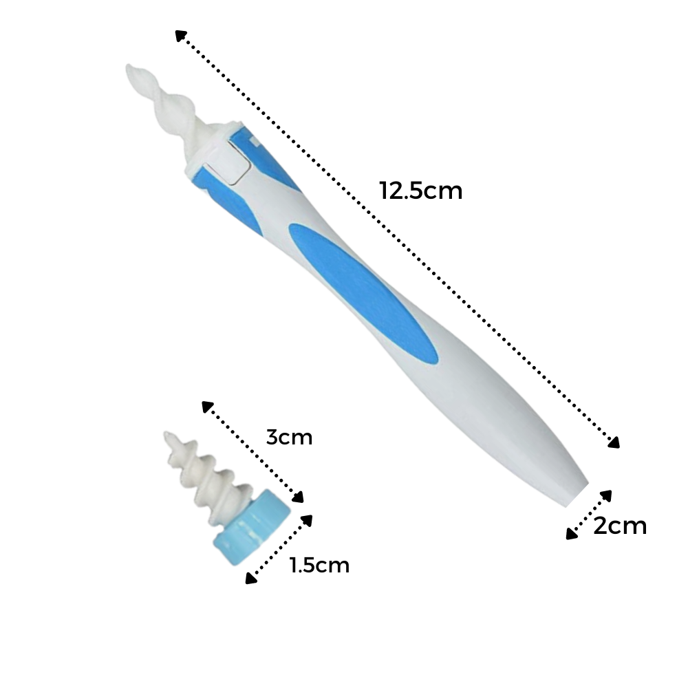 Limpiador de orejas en espiral de silicona