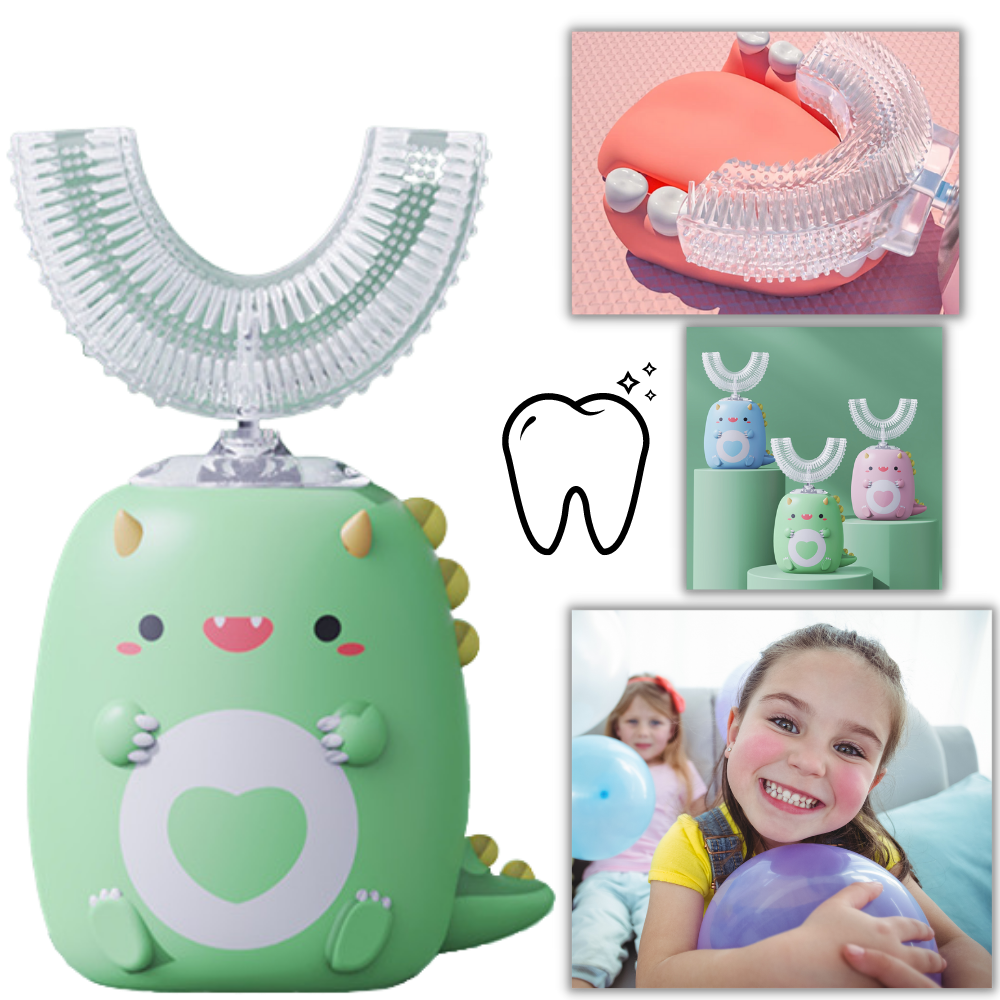 Cepillo de dientes eléctrico en forma de U para niños