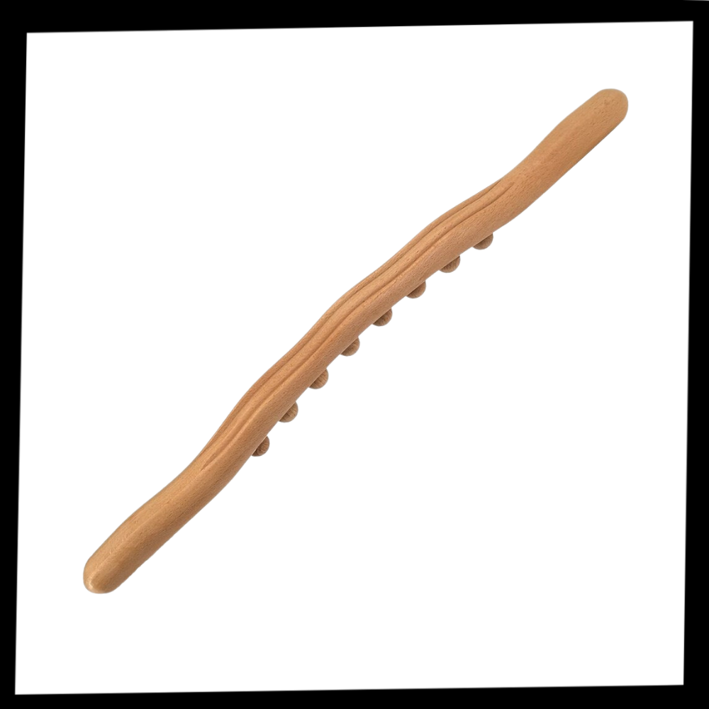 Masajeador muscular de madera natural