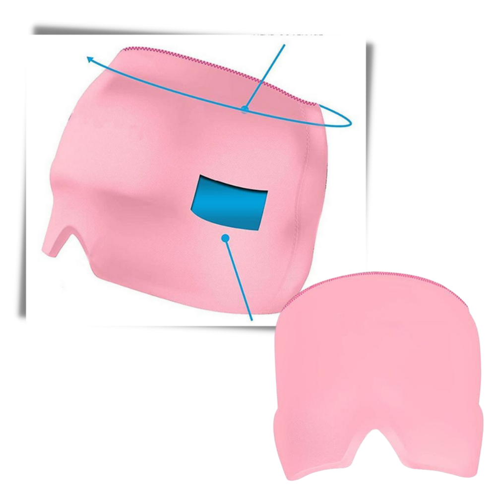 Cápsula de gel para el alivio de la migraña con terapia de frío y calor