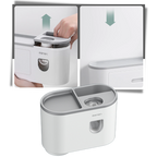 Estante dispensador de pasta de dientes todo en uno