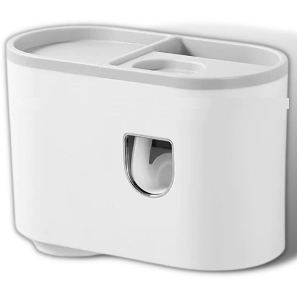 Estante dispensador de pasta de dientes todo en uno