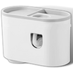Estante dispensador de pasta de dientes todo en uno
