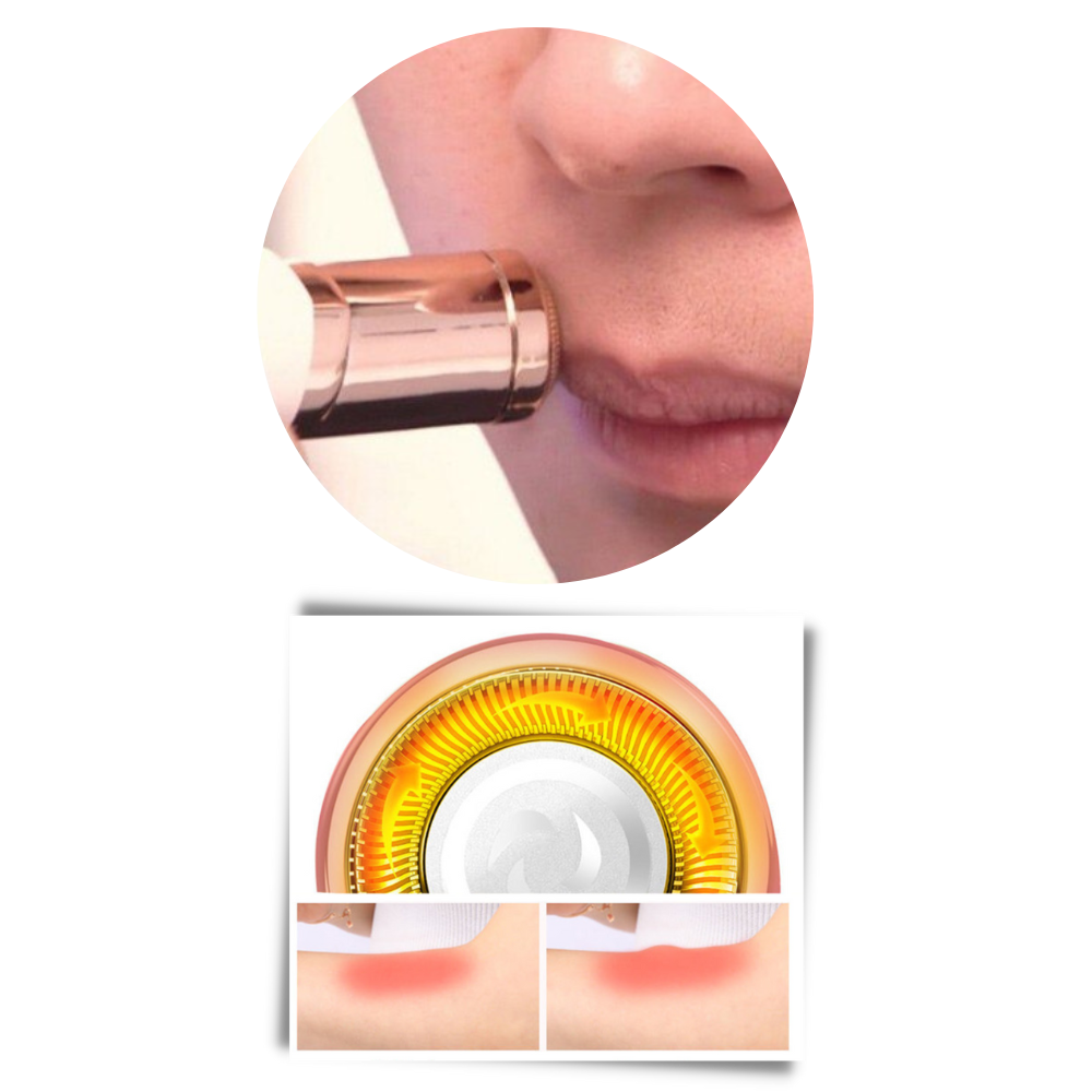 Depiladora facial eléctrica