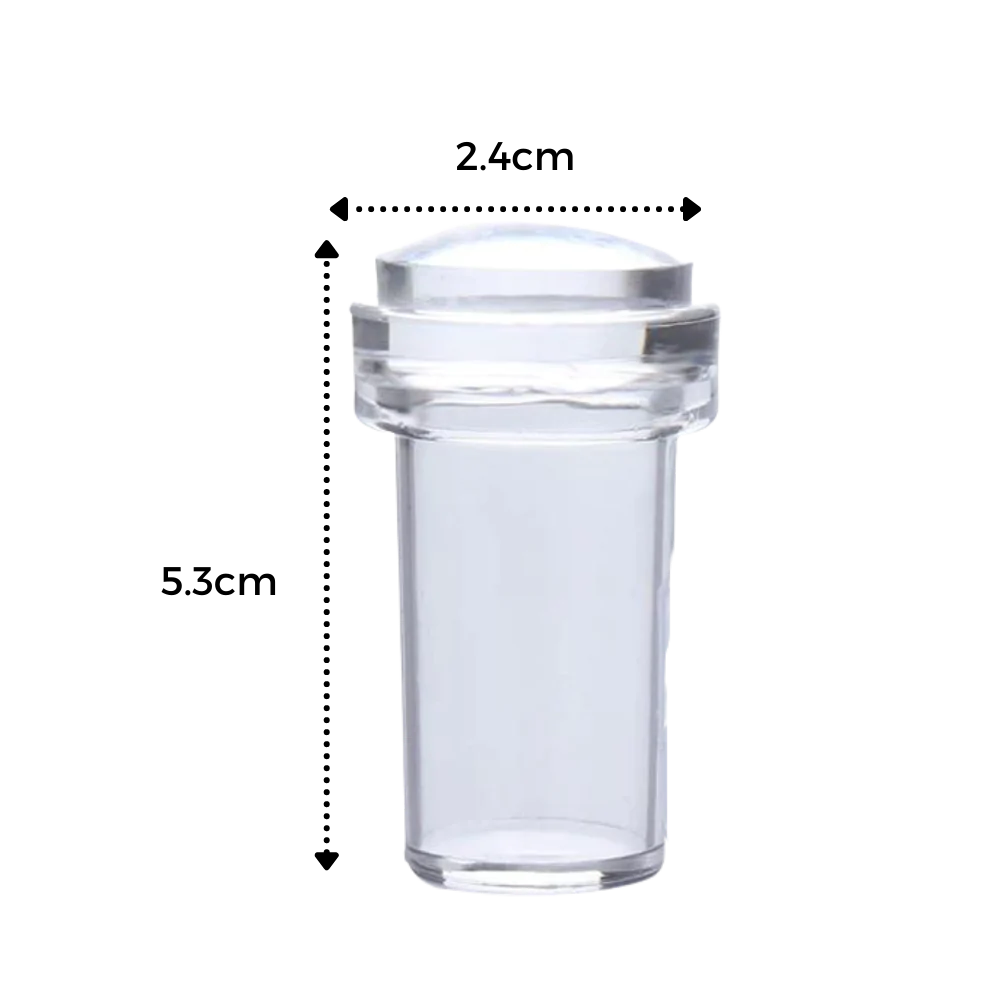 Kit de silicona para estampar nail art con raspador
