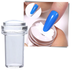Kit de silicona para estampar nail art con raspador