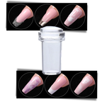 Kit de silicona para estampar nail art con raspador