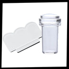 Kit de silicona para estampar nail art con raspador