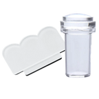 Kit de silicona para estampar nail art con raspador