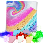 Bomba de baño de sal marina de colores