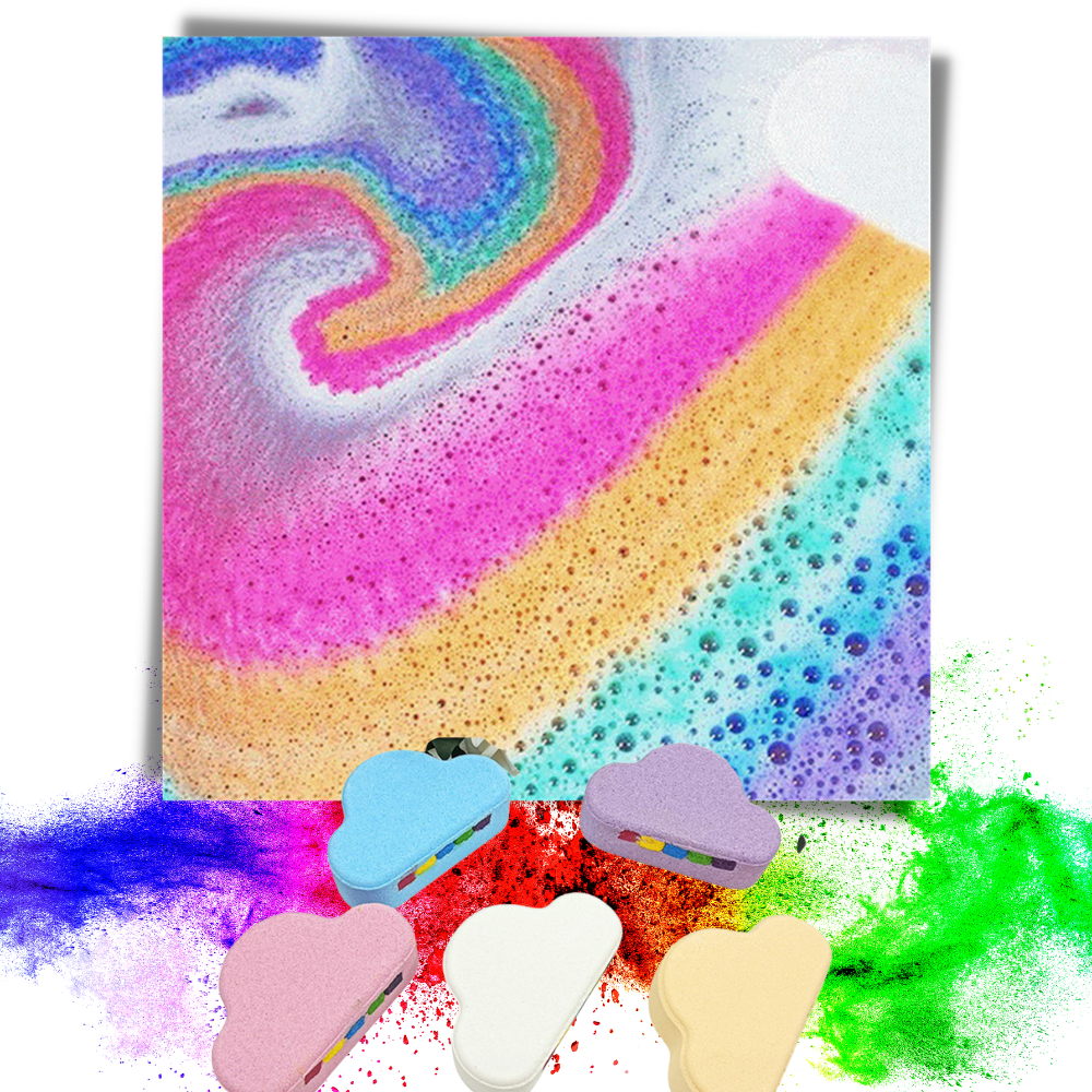 Bomba de baño de sal marina de colores