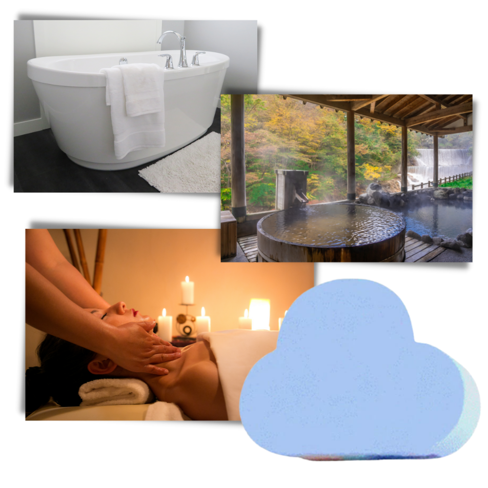 Bomba de baño de sal marina de colores