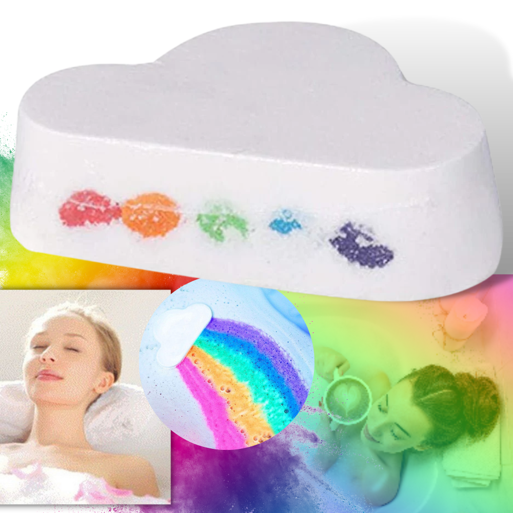 Bomba de baño de sal marina de colores