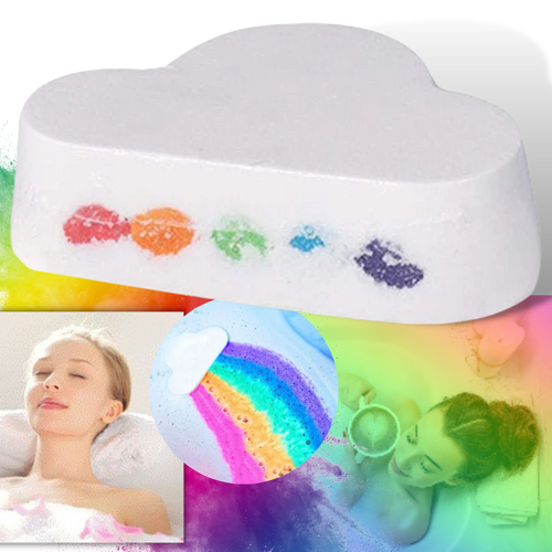 Bomba de baño de sal marina de colores