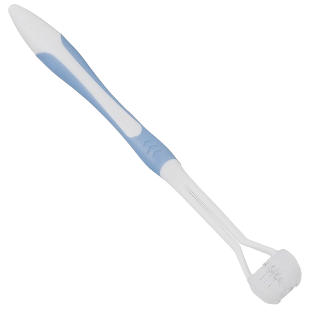 Cepillo de dientes de tres caras para adultos y niños