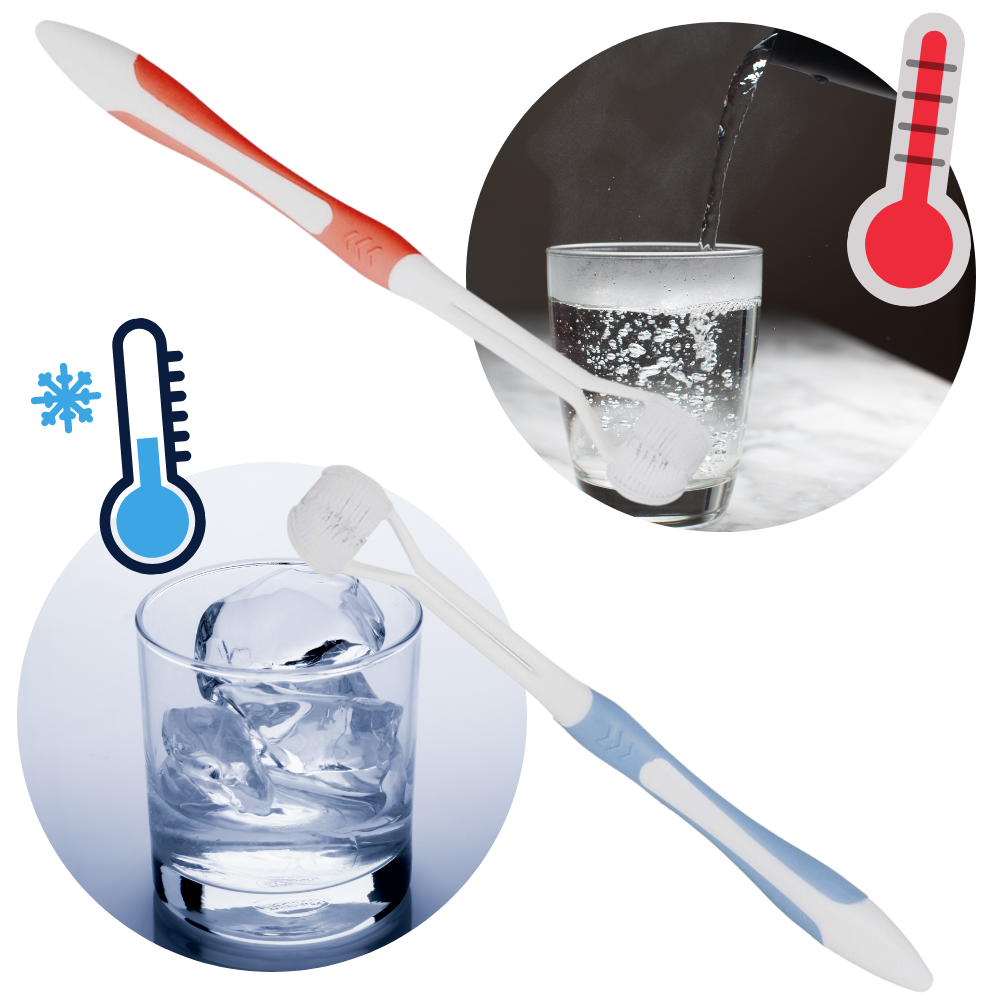Cepillo de dientes de tres caras para adultos y niños