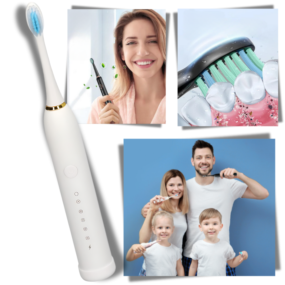 Cepillo de dientes eléctrico con limpieza sónica para adultos