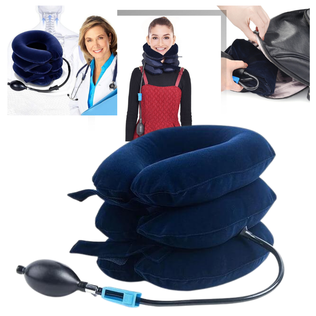 Collarín inflable de tracción cervical