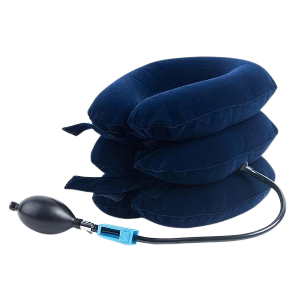 Collarín inflable de tracción cervical