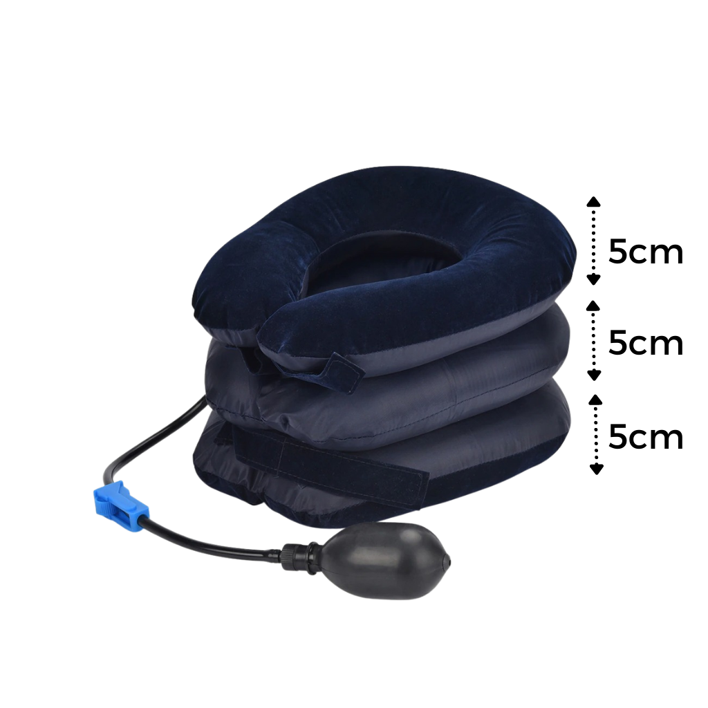Collarín inflable de tracción cervical