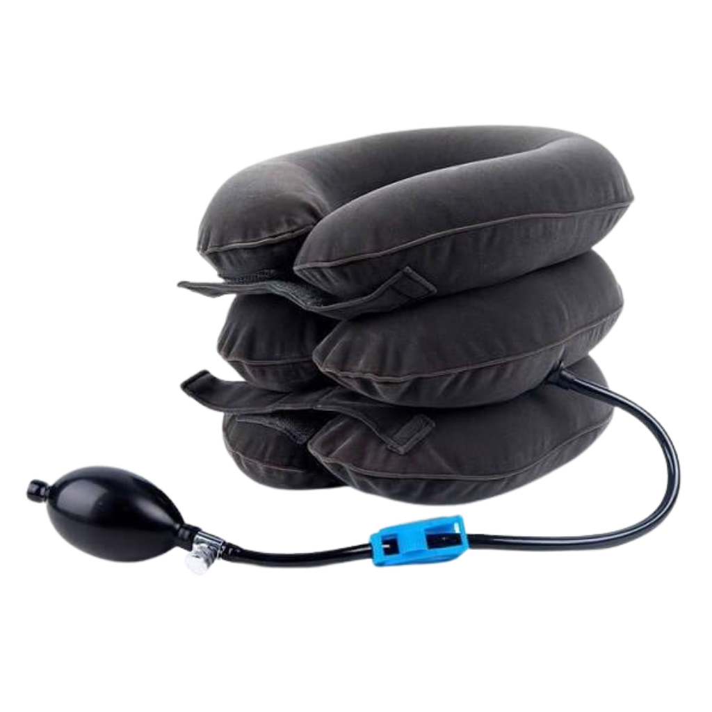 Collarín inflable de tracción cervical