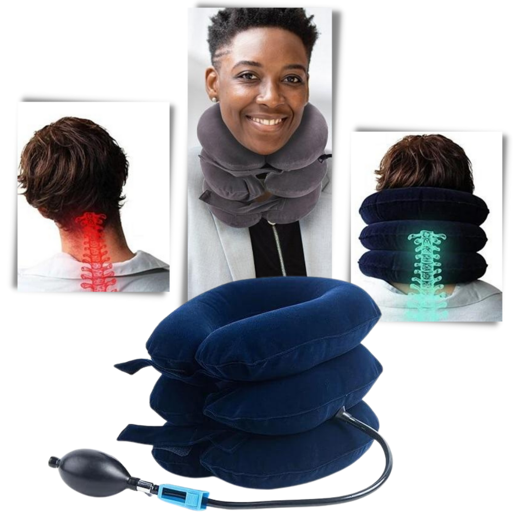 Collarín inflable de tracción cervical