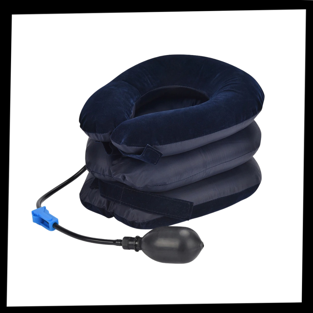 Collarín inflable de tracción cervical