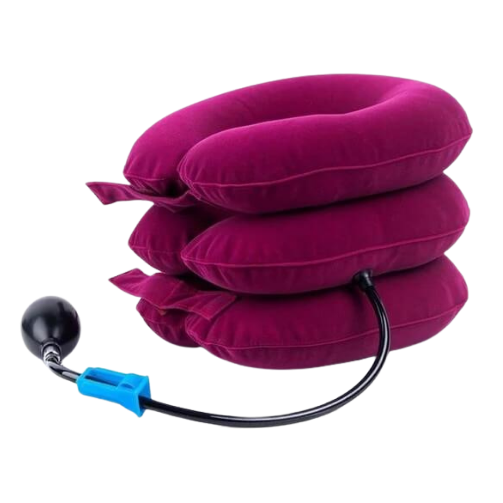 Collarín inflable de tracción cervical