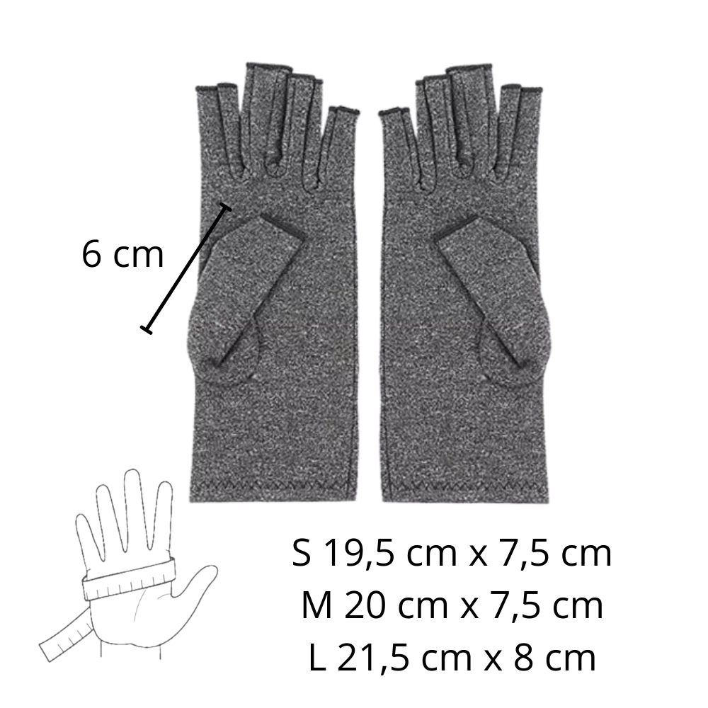 Guantes de compresión para aliviar el dolor articular