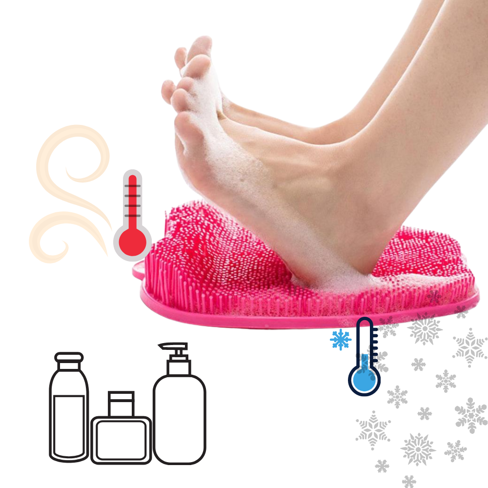 Masajeador de pies en la ducha esterilizador y limpiador