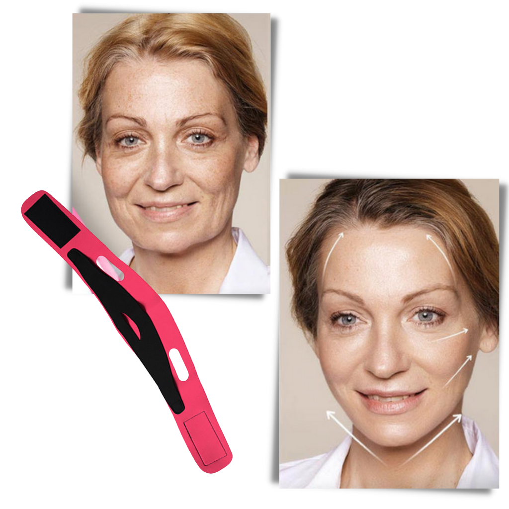Correa elástica para el lifting facial