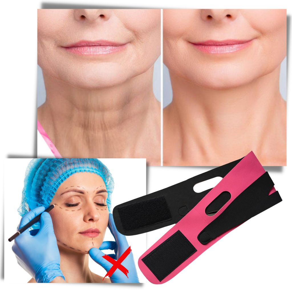 Correa elástica para el lifting facial