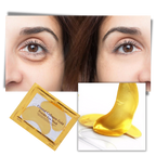 Máscara de ojos de colágeno de oro de 24 quilates (20 pares)