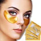 Máscara de ojos de colágeno de oro de 24 quilates (20 pares)