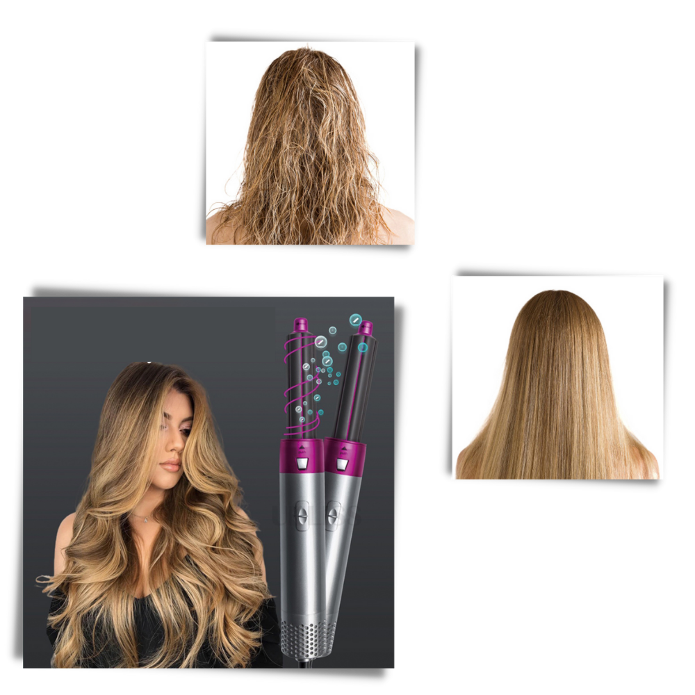 Set de plancha de pelo 5 en 1