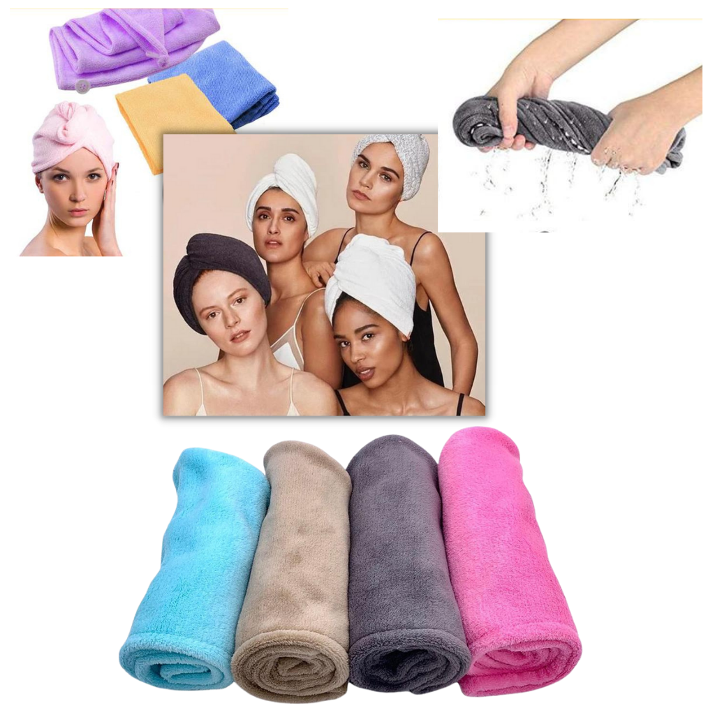 Toalla para el cabello de secado instantáneo