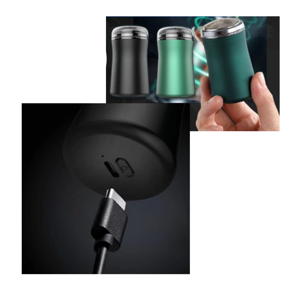 Afeitadora eléctrica portátil recargable