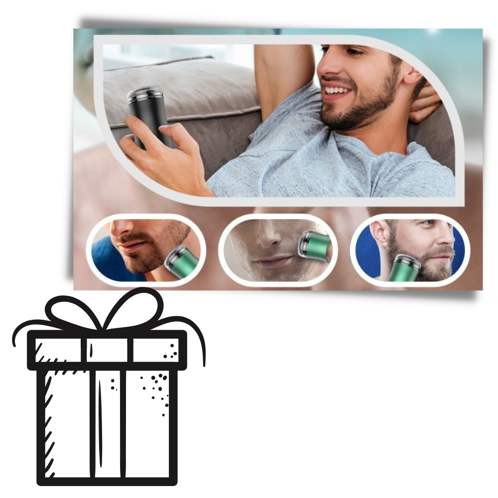 Afeitadora eléctrica portátil recargable