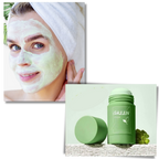 Mascarilla de té verde para eliminar los puntos negros