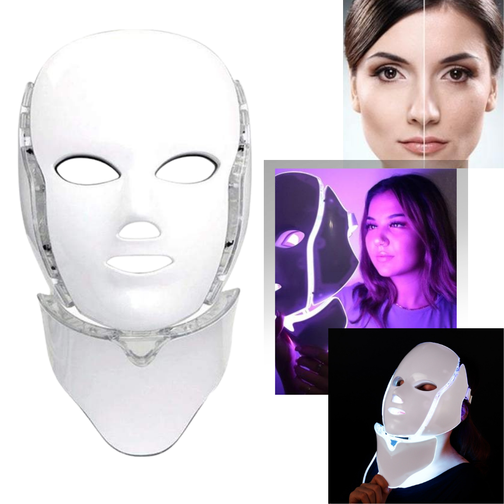 Mascarilla profesional de fototerapia con LEDs
