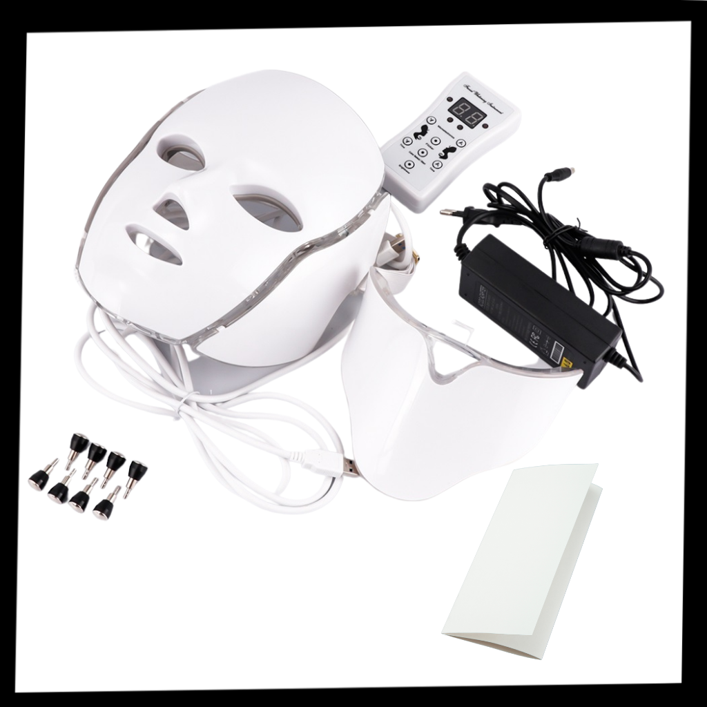 Mascarilla profesional de fototerapia con LEDs