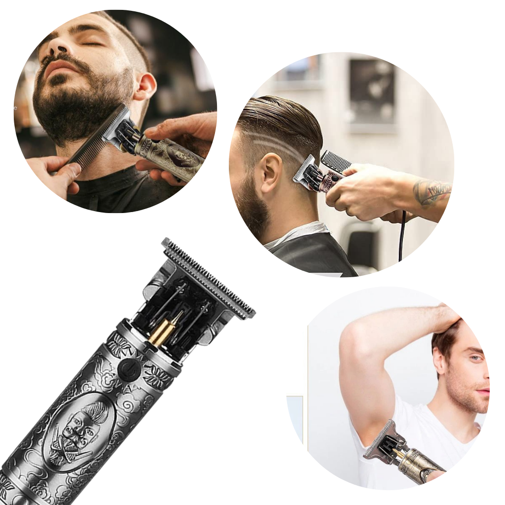Cortadora de pelo de barbero recargable