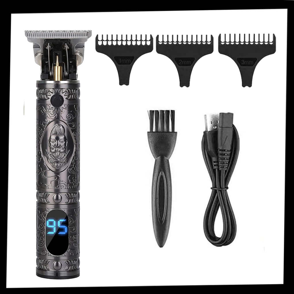 Cortadora de pelo de barbero recargable