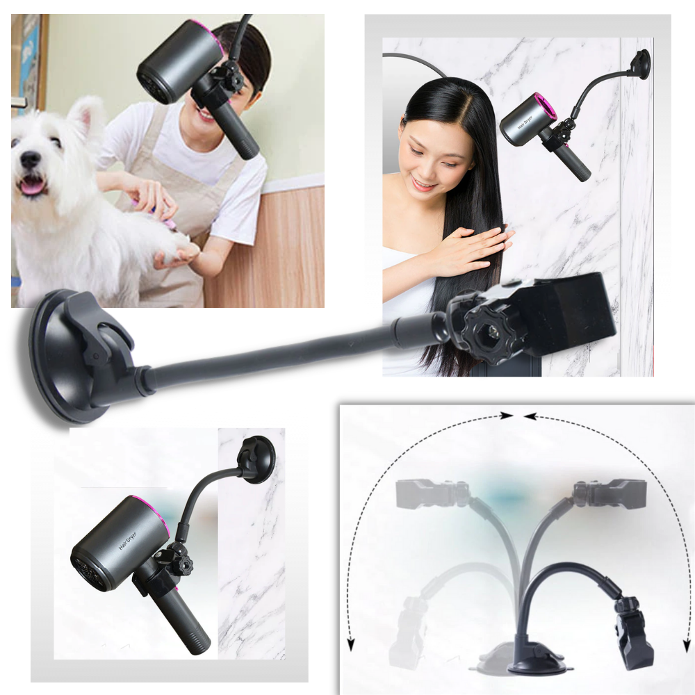 Soporte manos libres para secadora de cabello
