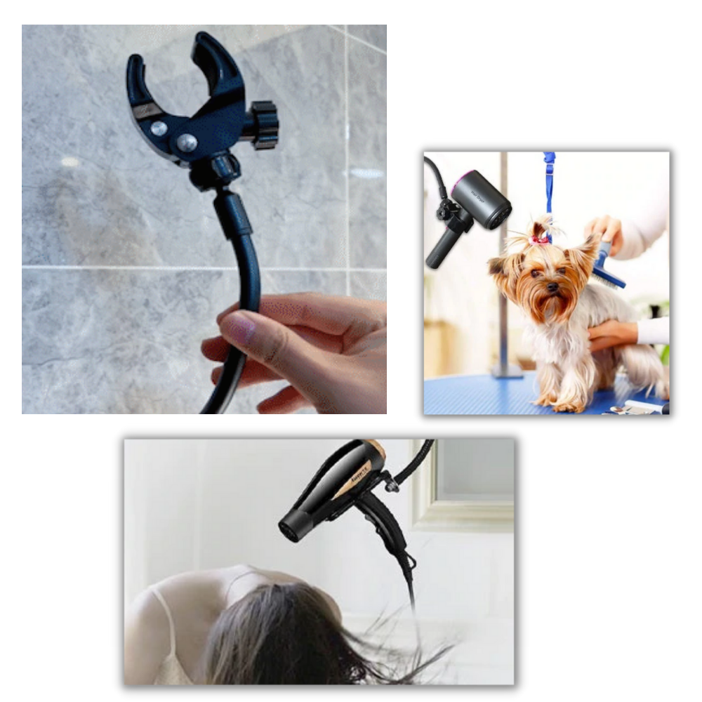 Soporte manos libres para secadora de cabello
