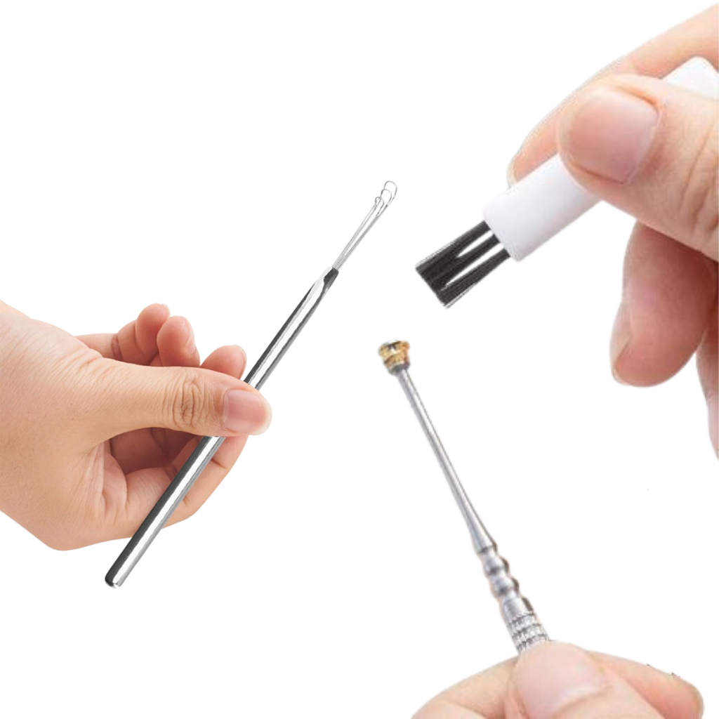 Juego de herramientas para limpiar la cera de los oídos de acero inoxidable